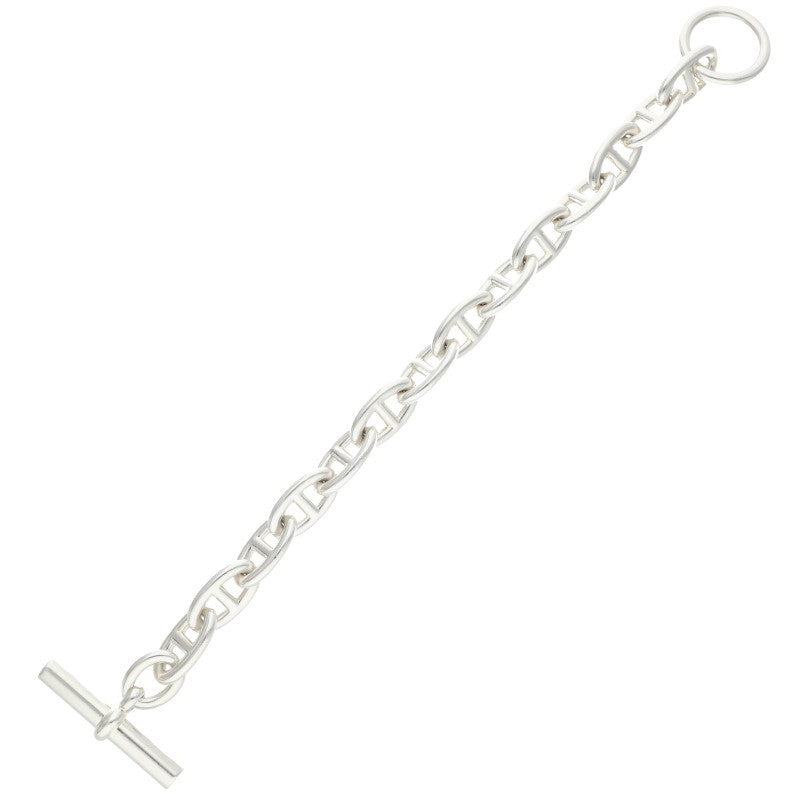 HERMES Chaine d'Ancre GM Silver Bracelet Size 14LINK