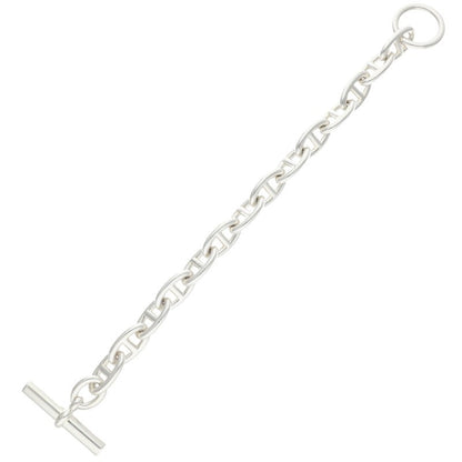 HERMES Chaine d'Ancre GM Silver Bracelet Size 14LINK