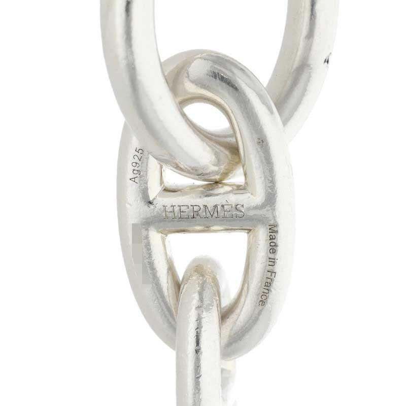 HERMES Chaine d'Ancre GM Silver Bracelet Size 14LINK