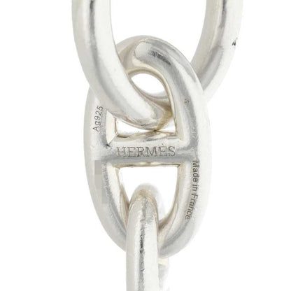 HERMES Chaine d'Ancre GM Silver Bracelet Size 14LINK