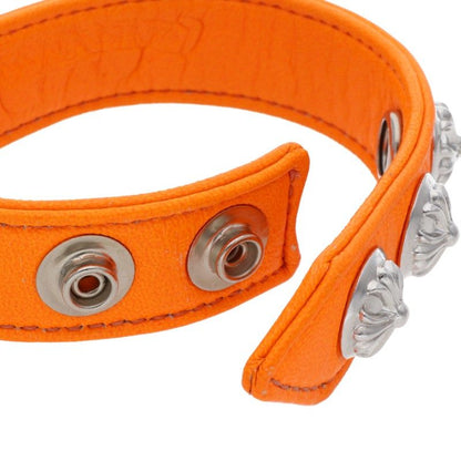 Chrome Hearts 3BTN 2SNP Bracelet Orange/Silver Size ONE SIZE
