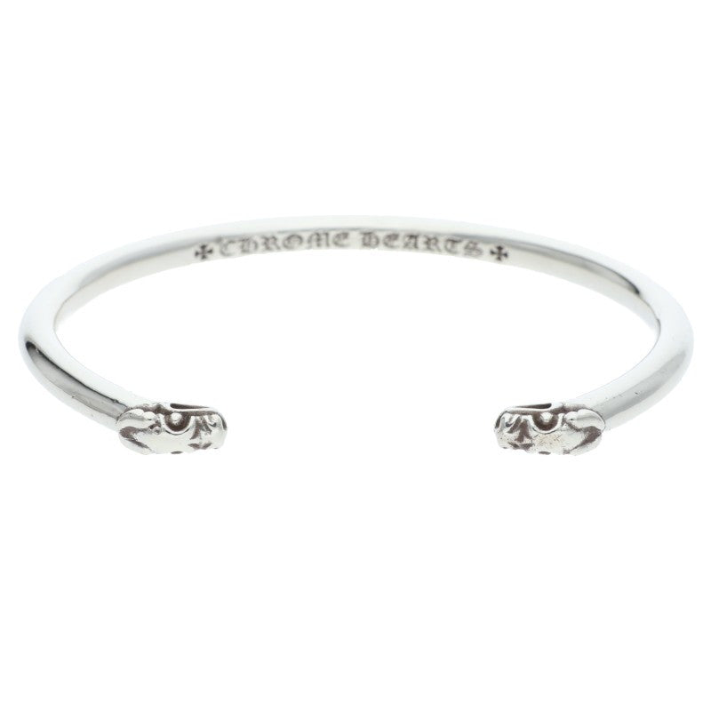 Chrome Hearts Double Dog Silver Bangle Size ONE SIZE