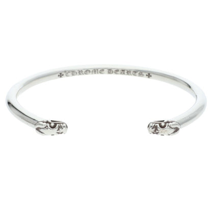 Chrome Hearts Double Dog Silver Bangle Size ONE SIZE