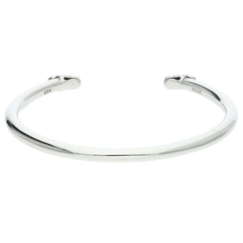 Chrome Hearts Double Dog Silver Bangle Size ONE SIZE