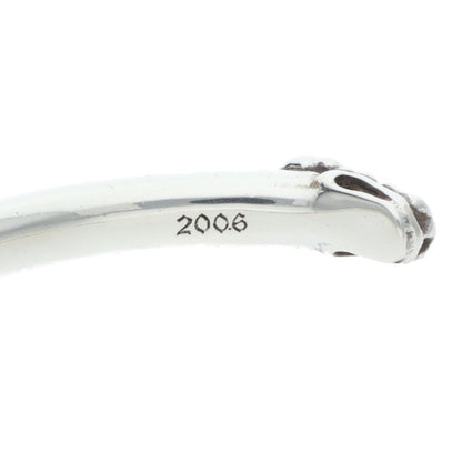 Chrome Hearts Double Dog Silver Bangle Size ONE SIZE