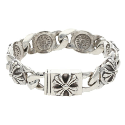 Chrome Hearts Old CROSS LINK Silver Bracelet Size 6LINK