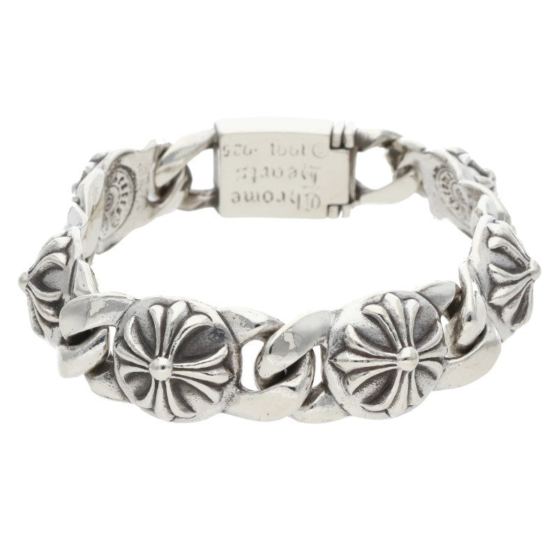 Chrome Hearts Old CROSS LINK Silver Bracelet Size 6LINK