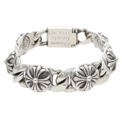 Chrome Hearts Old CROSS LINK Silver Bracelet Size 6LINK