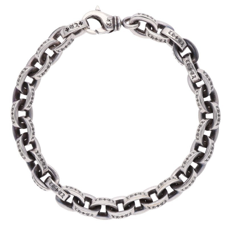 Chrome Hearts Large Paper Chain Silver Bracelet Size 8INCH