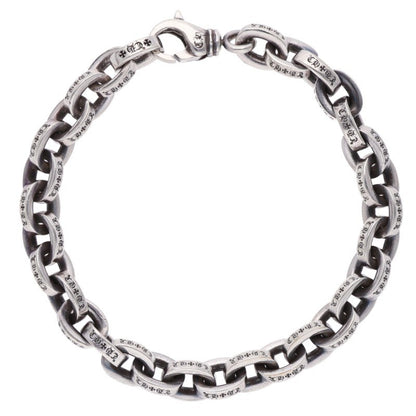 Chrome Hearts Large Paper Chain Silver Bracelet Size 8INCH