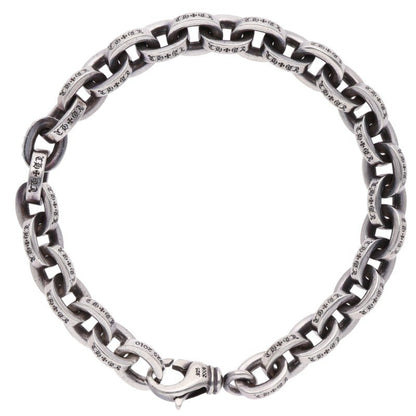 Chrome Hearts Large Paper Chain Silver Bracelet Size 8INCH