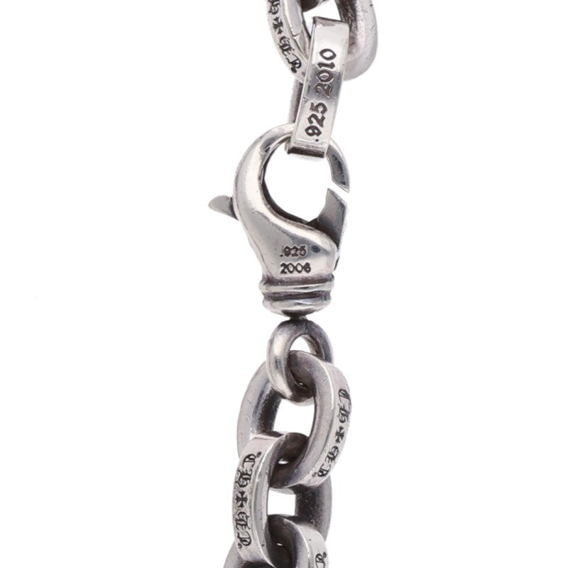 Chrome Hearts Large Paper Chain Silver Bracelet Size 8INCH