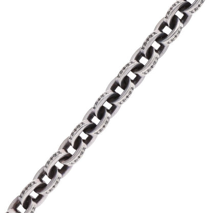 Chrome Hearts Large Paper Chain Silver Bracelet Size 8INCH
