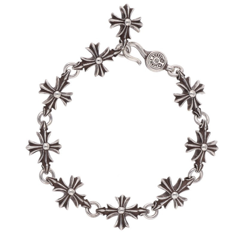 Chrome Hearts CO CH PLUS 925 Silver Bracelet Size 9LINK