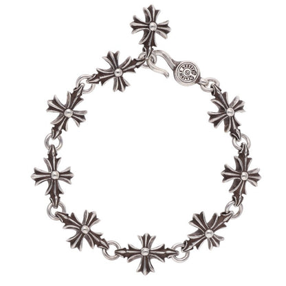 Chrome Hearts CO CH PLUS 925 Silver Bracelet Size 9LINK