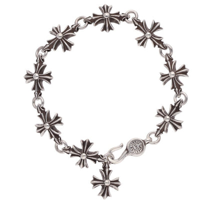 Chrome Hearts CO CH PLUS 925 Silver Bracelet Size 9LINK