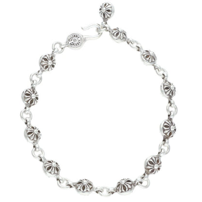 Chrome Hearts NO1 BALL Cross Silver Bracelet Size ONE SIZE