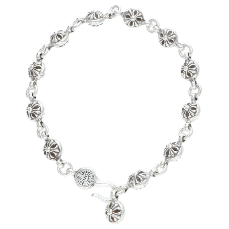 Chrome Hearts NO1 BALL Cross Silver Bracelet Size ONE SIZE