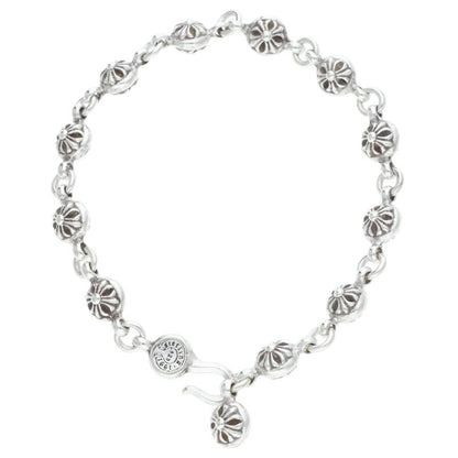 Chrome Hearts NO1 BALL Cross Silver Bracelet Size ONE SIZE