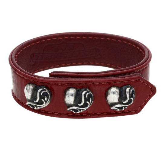 Chrome Hearts 3BTN 2SNP Heart Enamel ONE SIZE Bracelet Size ONE SIZE
