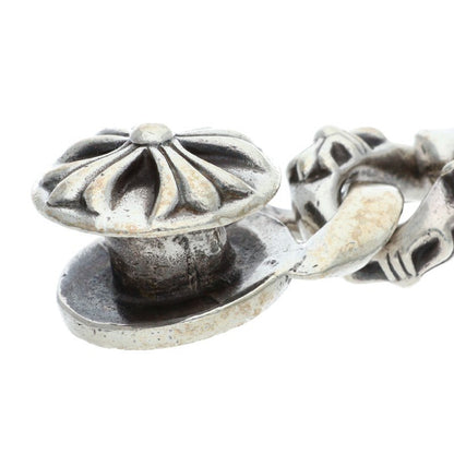 Chrome Hearts FNCY CHN LNK 925 Silver Bracelet Size 15LINK