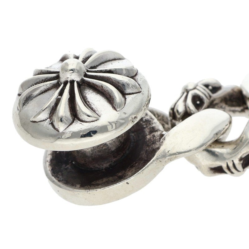 Chrome Hearts FNCY CHN LNK 925 Silver Bracelet Size 13LINK
