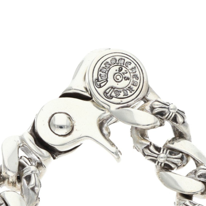 Chrome Hearts FNCY CHN LNK 925 Silver Bracelet Size 13LINK