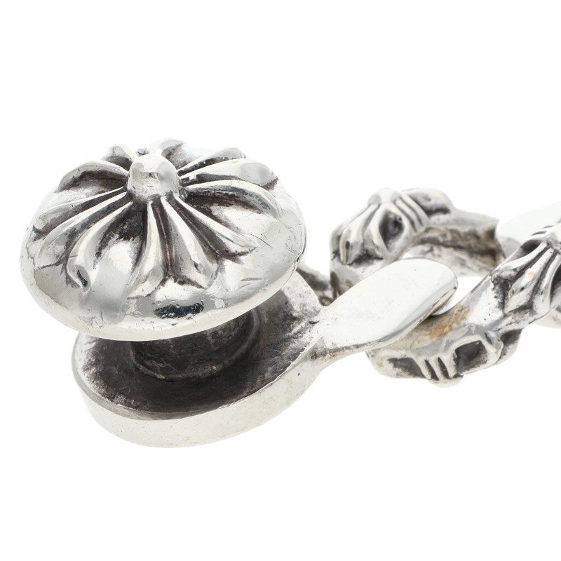 Chrome Hearts FNCY CHN LNK 925 Silver Bracelet Size 13LINK