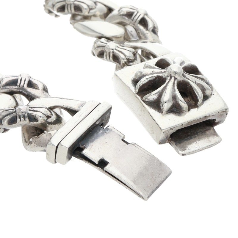 Chrome Hearts CHX Large Box ID Silver Bracelet Size 13LINK