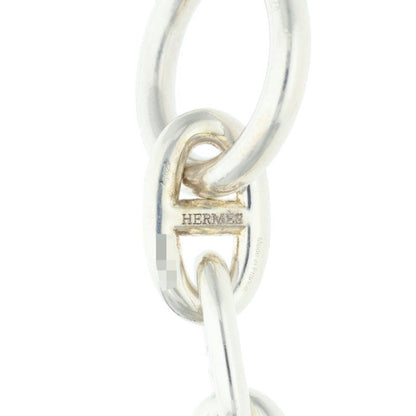 HERMES Chaine d'Ancre MM Silver Bracelet Size 17LINK