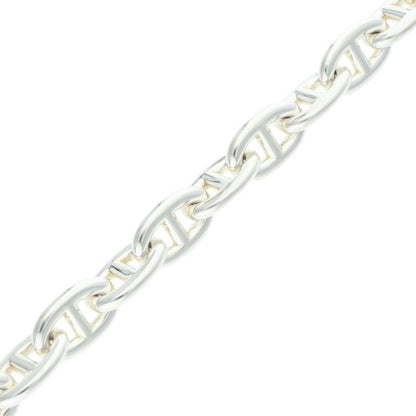 HERMES Chaine d'Ancre MM Silver Bracelet Size 17LINK