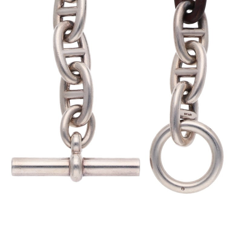 HERMES Chaine d'Ancre TGM Leather Bracelet Size 13LINK