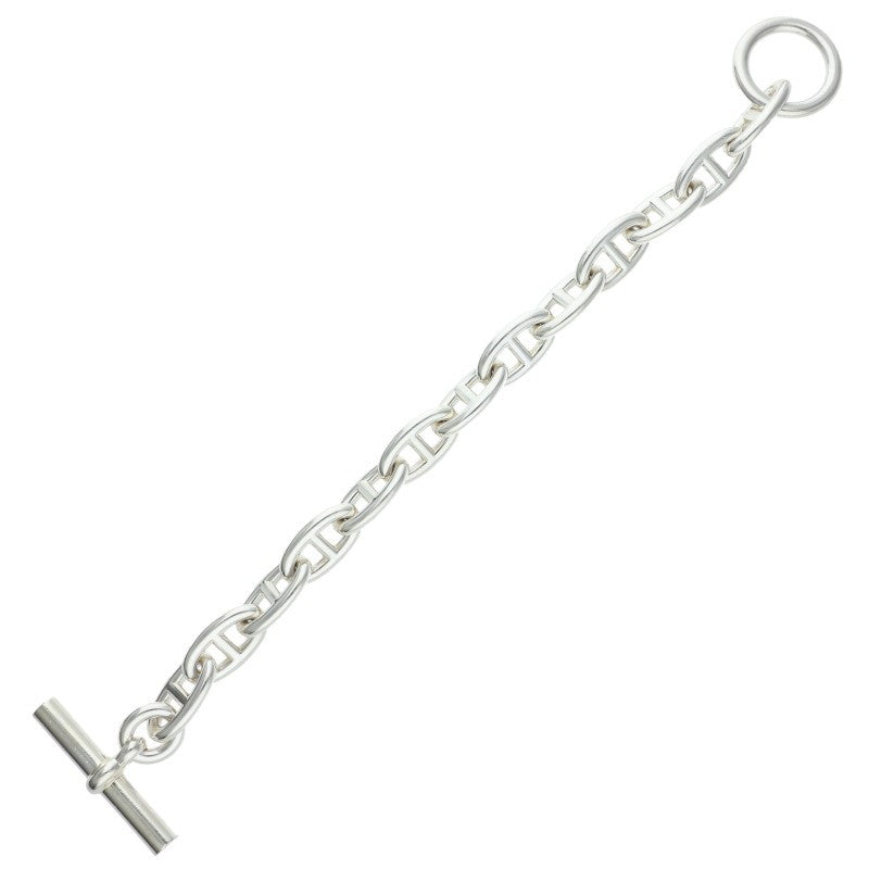 HERMES Chaine d'Ancre GM Silver Bracelet 925 Size 13LINK