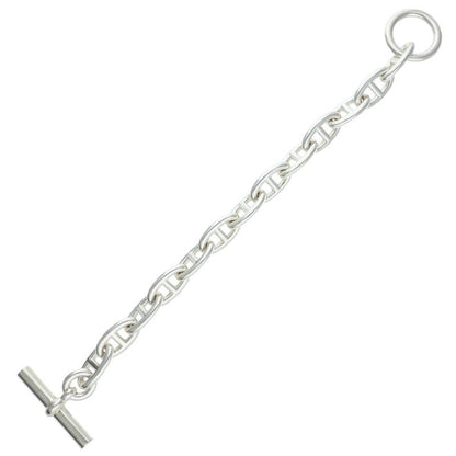 HERMES Chaine d'Ancre GM Silver Bracelet 925 Size 13LINK