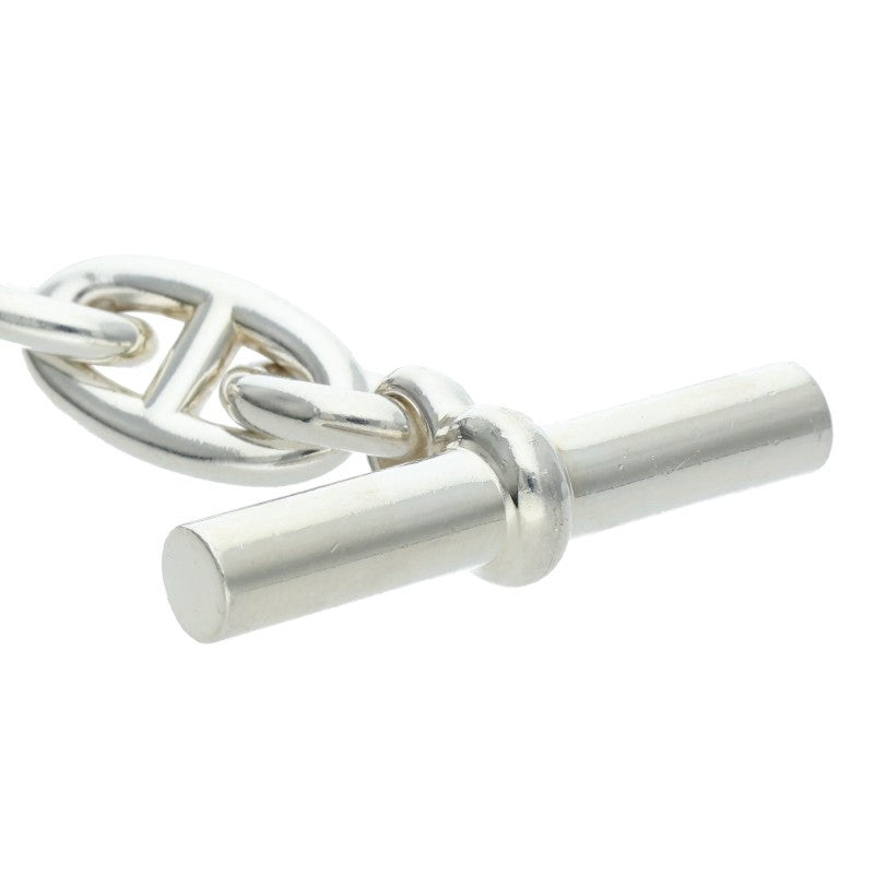 HERMES Chaine d'Ancre GM Silver Bracelet 925 Size 13LINK