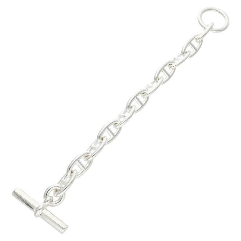 HERMES Chaine d'Ancre GM Silver Bracelet Size 11LINK