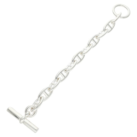 HERMES Chaine d'Ancre GM Silver Bracelet Size 11LINK