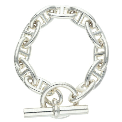 HERMES Chaine d'Ancre GM Silver Bracelet Size 11LINK