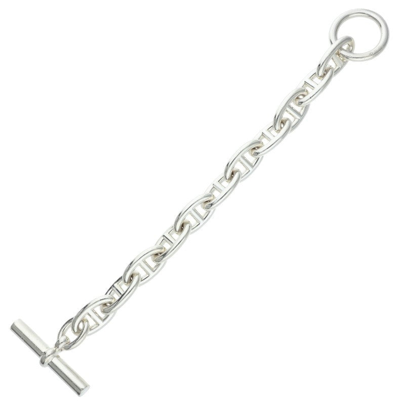 HERMES Chaine d'Ancre GM Silver Bracelet Size 11LINK