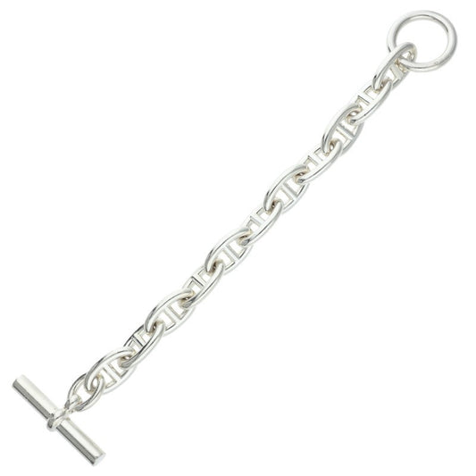 HERMES Chaine d'Ancre GM Silver Bracelet Size 11LINK