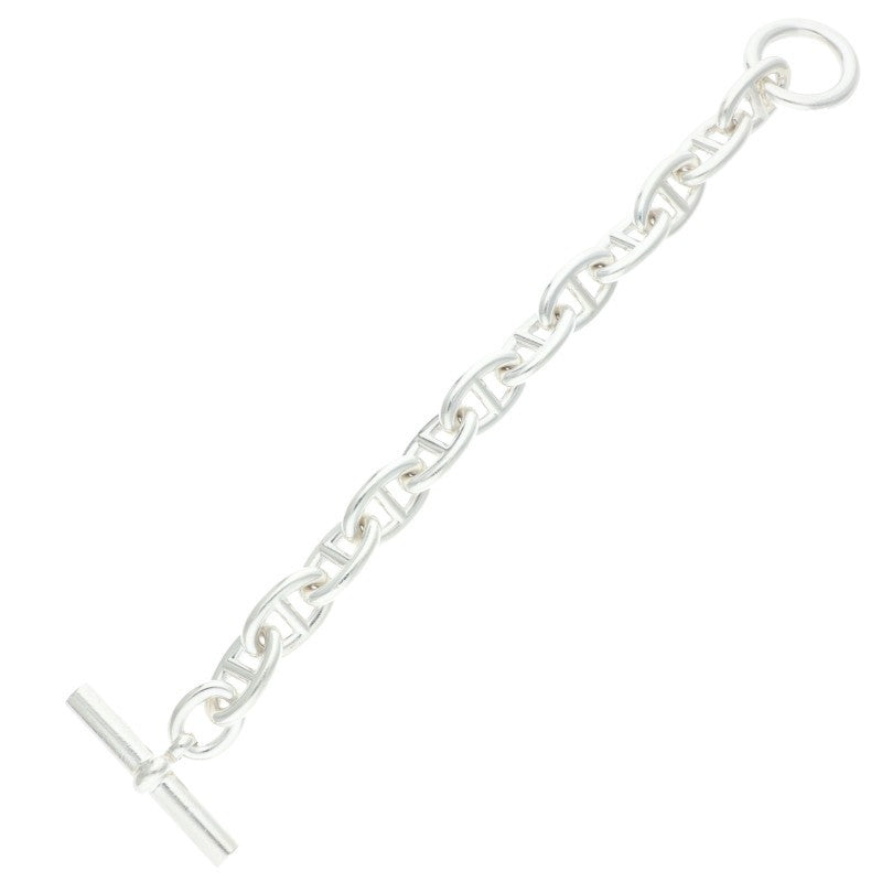 HERMES Chaine d'Ancre TGM Silver Bracelet Size 12LINK