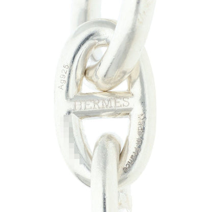 HERMES Chaine d'Ancre TGM Silver Bracelet Size 12LINK