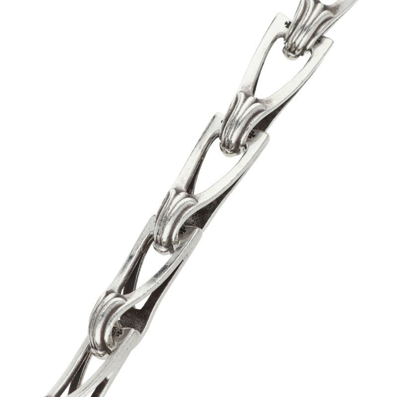 Chrome Hearts WINDOW CHAIN Silver Bracelet 925 Size 15LINK