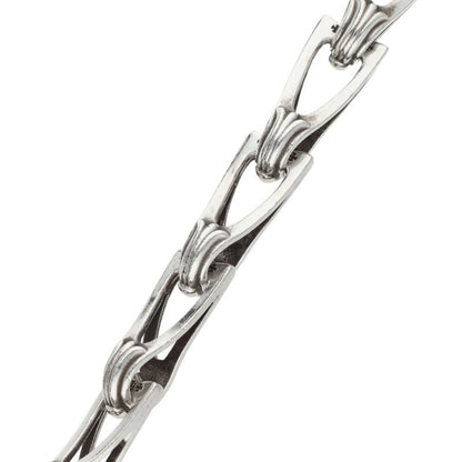 Chrome Hearts WINDOW CHAIN Silver Bracelet 925 Size 15LINK