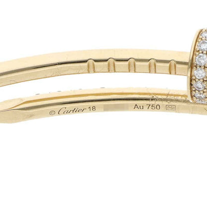 Cartier JUSTE UN CLOU BRACELET SM 18K YG Diamond Size 18