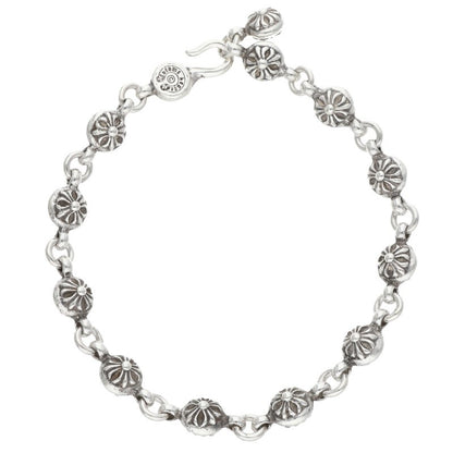 Chrome Hearts #1 Cross Ball Silver Bracelet