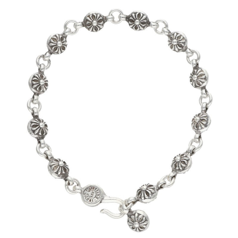 Chrome Hearts #1 Cross Ball Silver Bracelet