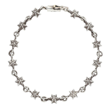 Chrome Hearts CHN Tiny Star Silver Bracelet Size 13LINK