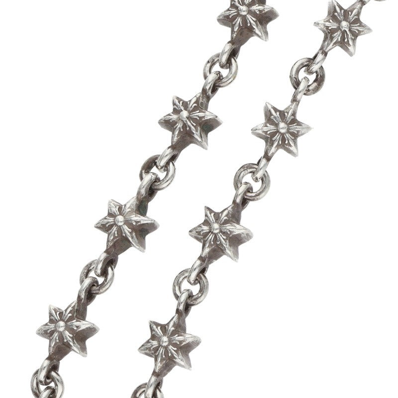 Chrome Hearts CHN Tiny Star Silver Bracelet Size 13LINK