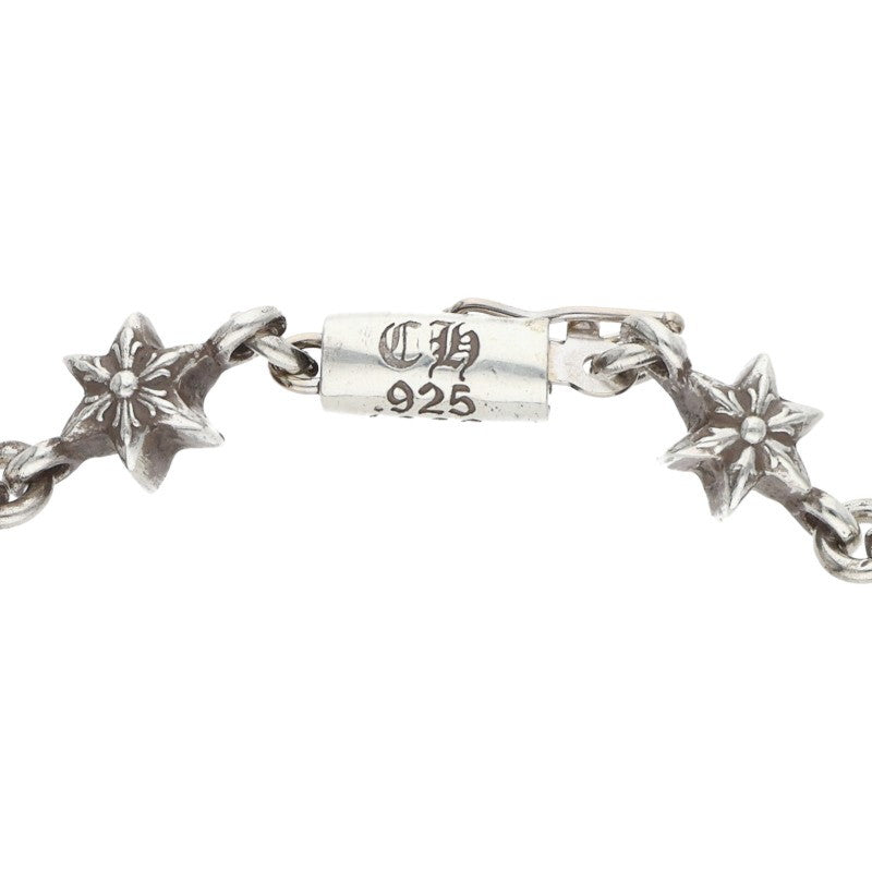 Chrome Hearts CHN Tiny Star Silver Bracelet Size 13LINK